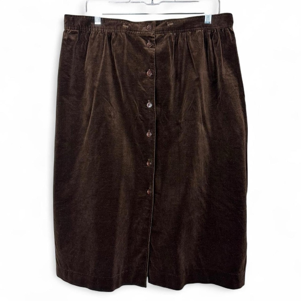 Elegant Brown Button-Down Skirt
